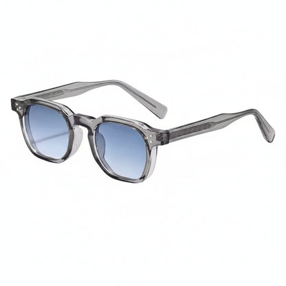 Men's Retro Square Sunglasses with Gradient Tinted Lenses