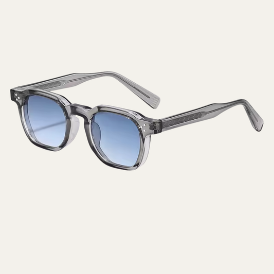 Men's Retro Square Sunglasses with Gradient Tinted Lenses