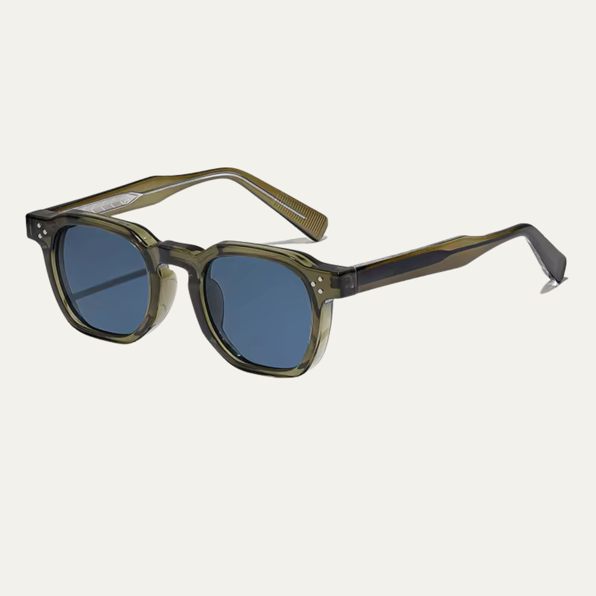 Men's Retro Square Sunglasses with Gradient Tinted Lenses