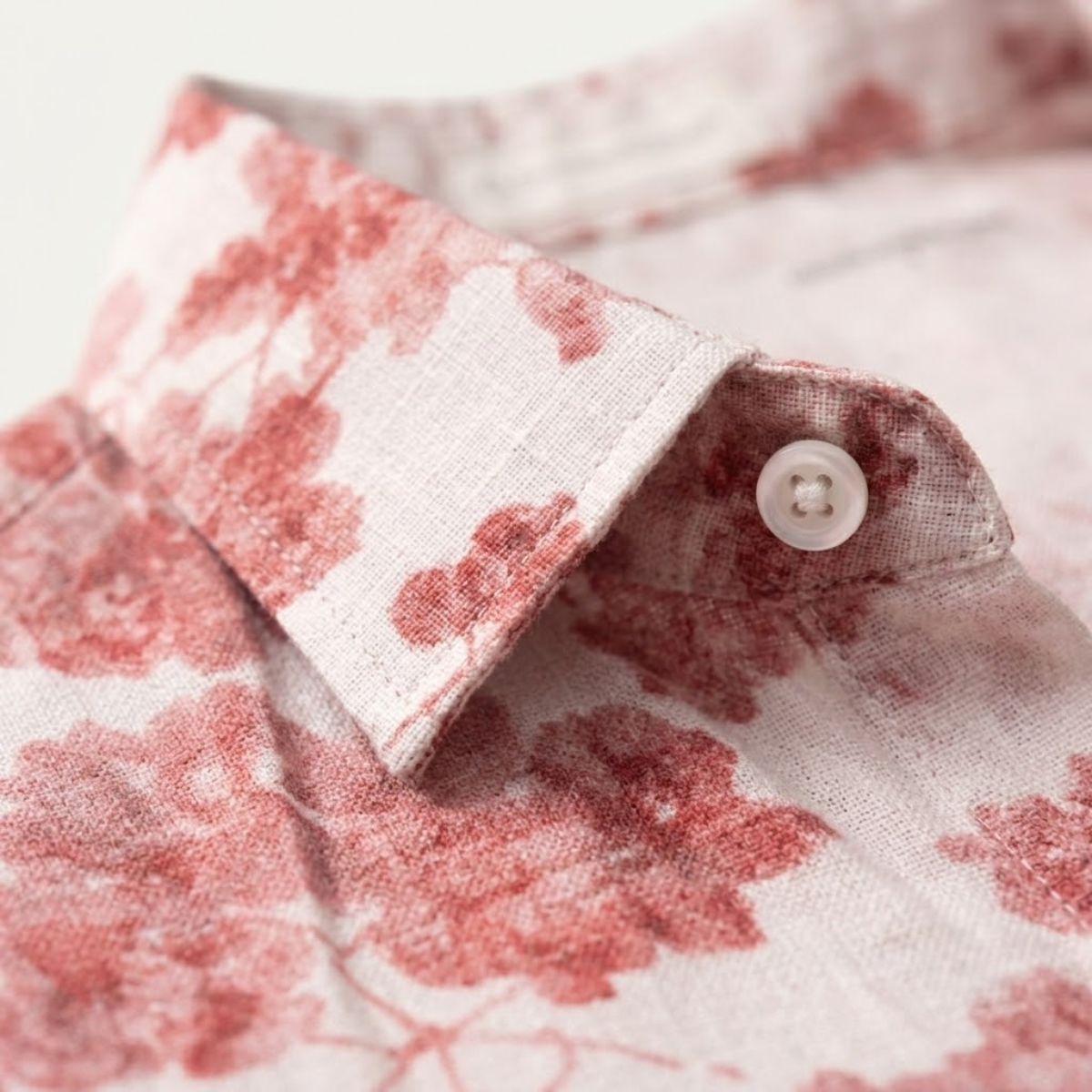 Men's Short Sleeve Hawaiian Shirt with Floral and Tropical Print