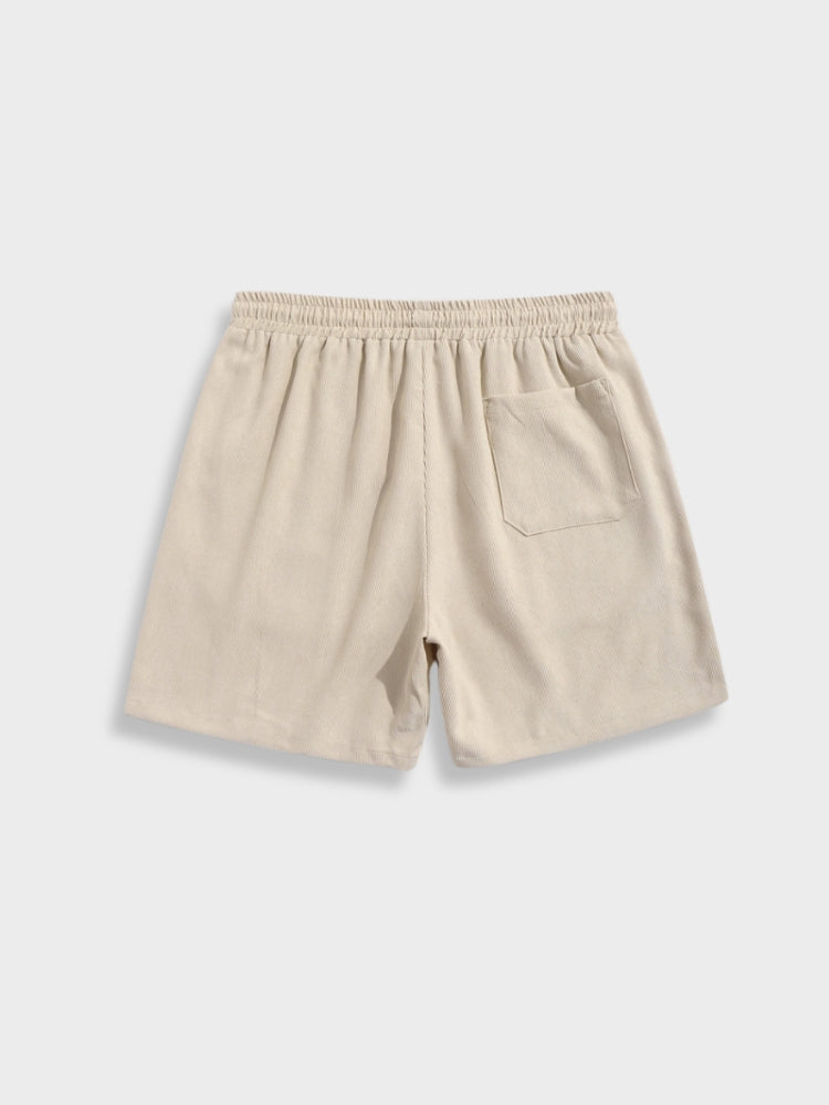 Men's Short Sleeve Shirt and Shorts Clothing Set with Button Closure