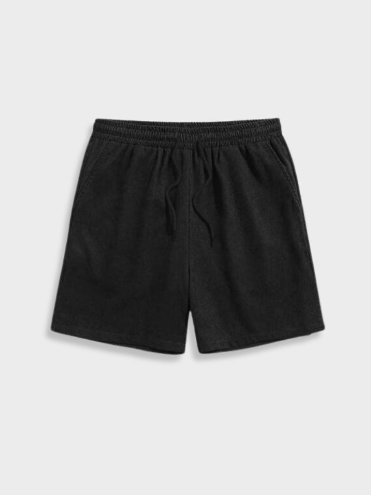 Men's Short Sleeve Shirt and Shorts Clothing Set with Button Closure