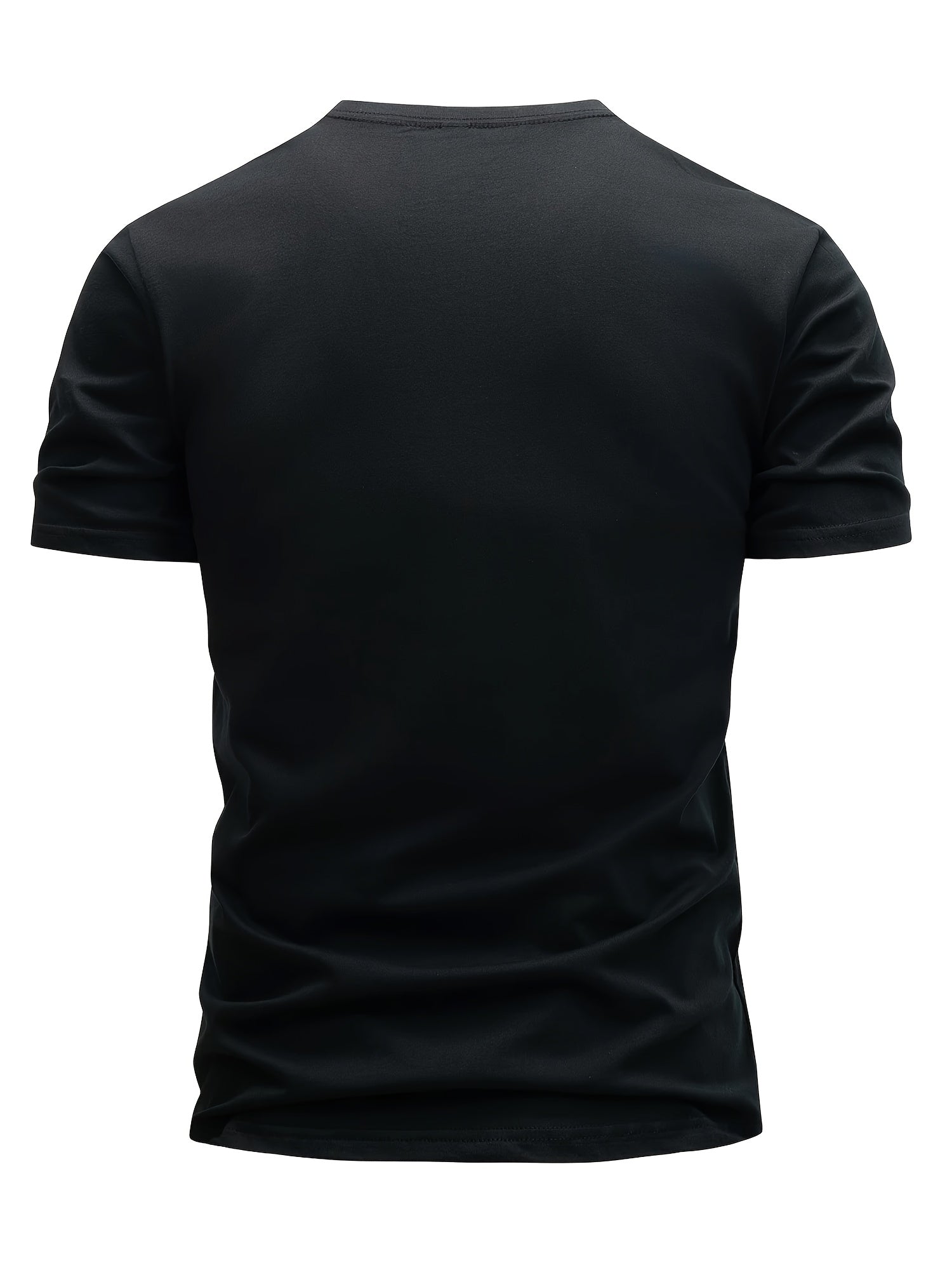 Men's Short Sleeve T-Shirt 3-Pack with Paris Print and Round Neck