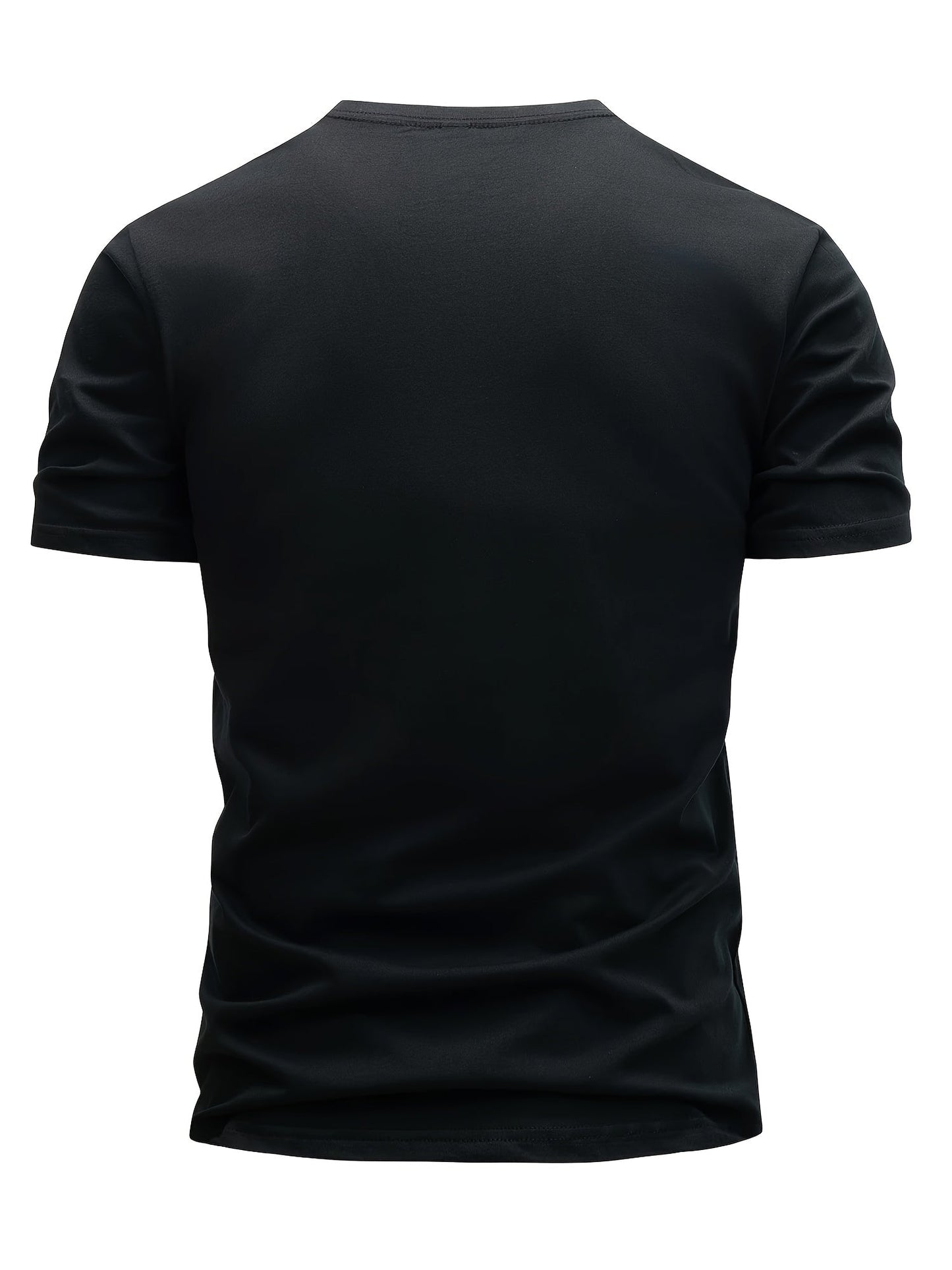 Men's Short Sleeve T-Shirt 3-Pack with Paris Print and Round Neck