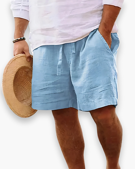 Men's Shorts with Elastic Waistband and Drawstring