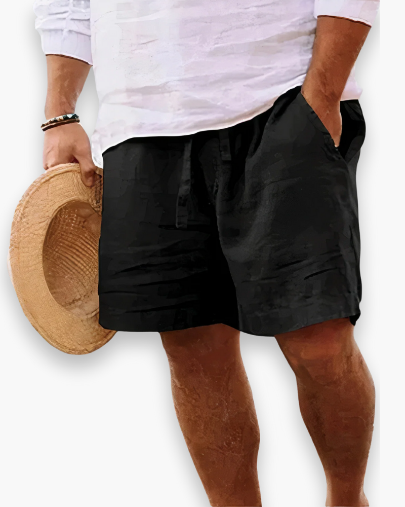 Men's Shorts with Elastic Waistband and Drawstring