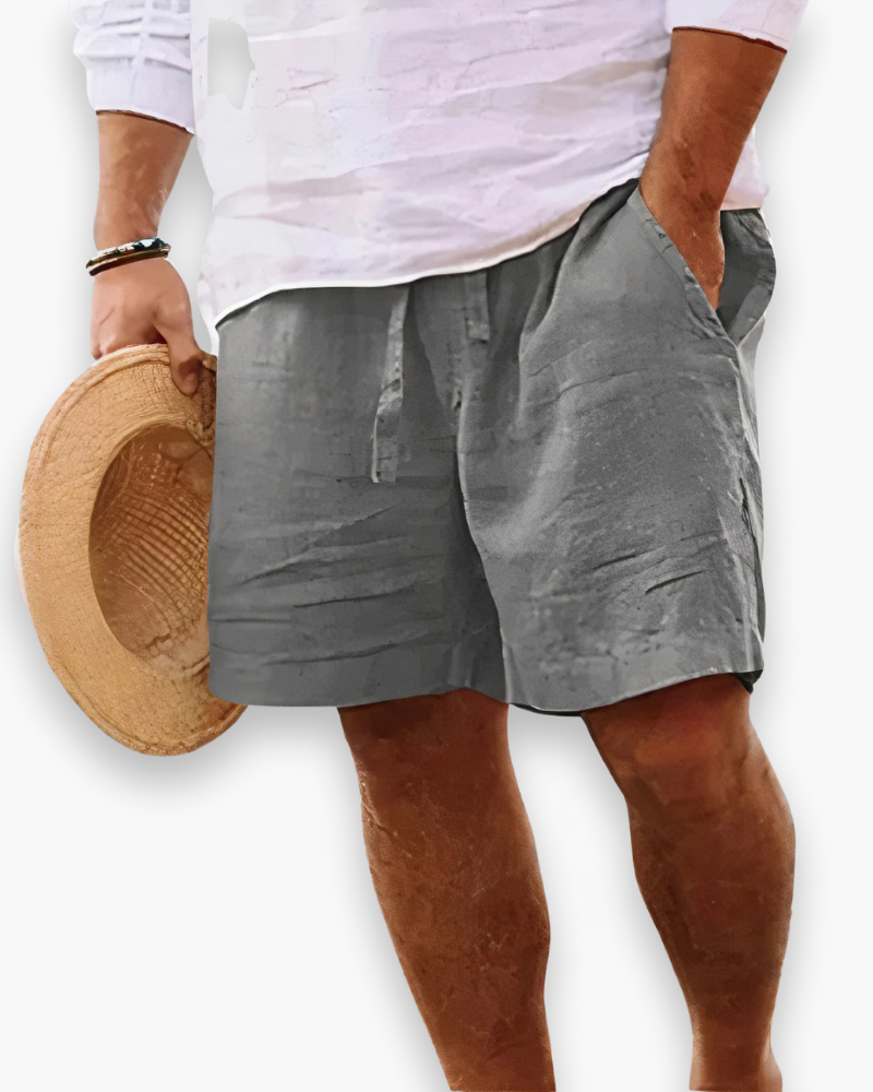 Men's Shorts with Elastic Waistband and Drawstring