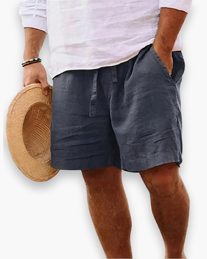 Men's Shorts with Elastic Waistband and Drawstring