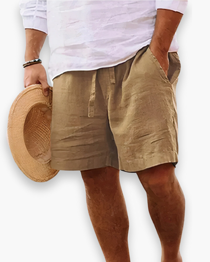 Men's Shorts with Elastic Waistband and Drawstring