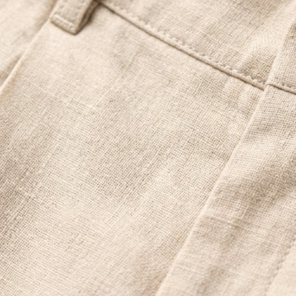 Men's Slim Fit Pleated Dress Pants with Cuffed Hem
