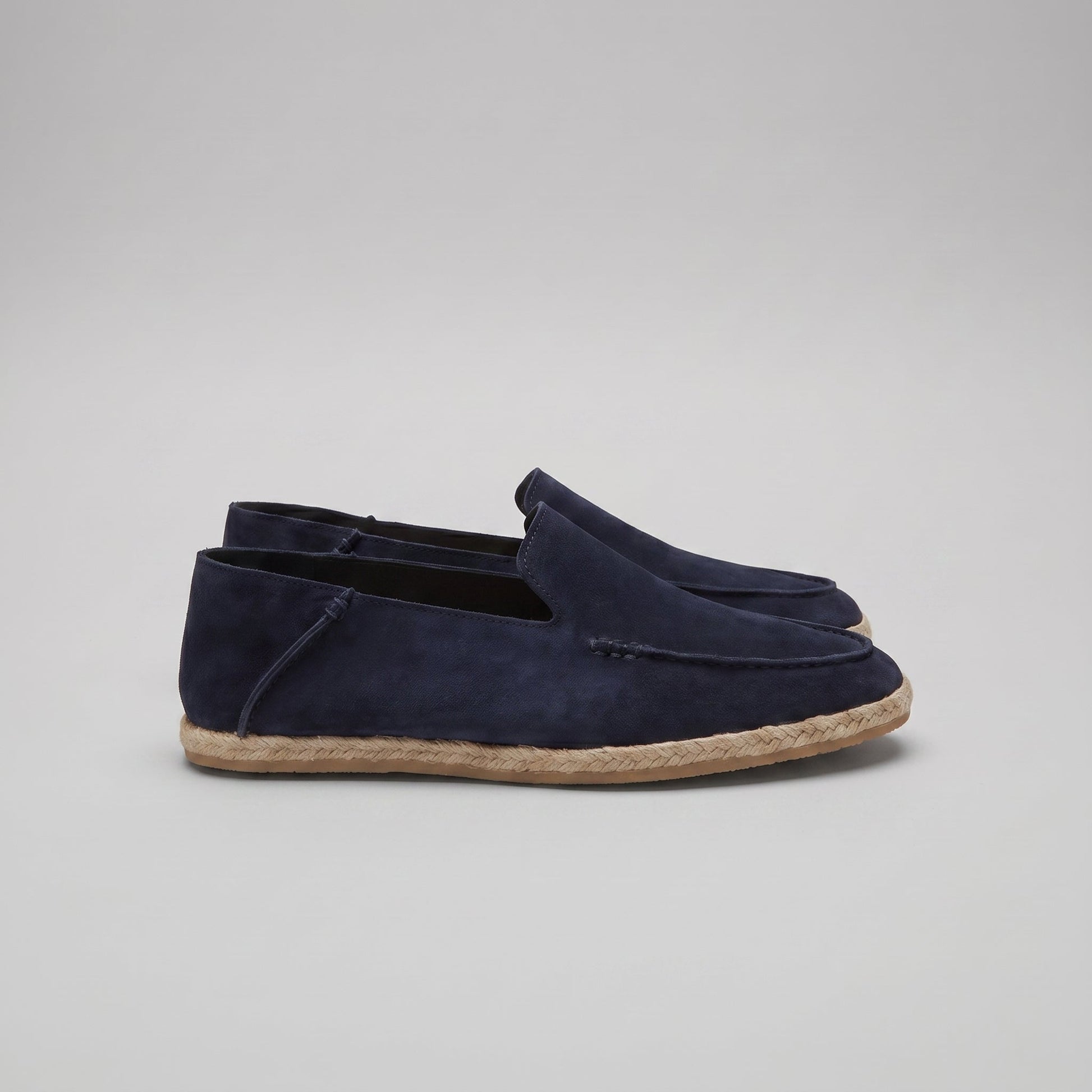 Men's Slip-On Espadrille Loafers with Jute Rope Sole