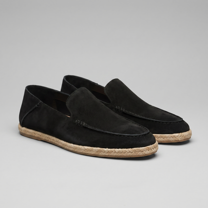 Men's Slip-On Espadrille Loafers with Jute Rope Sole