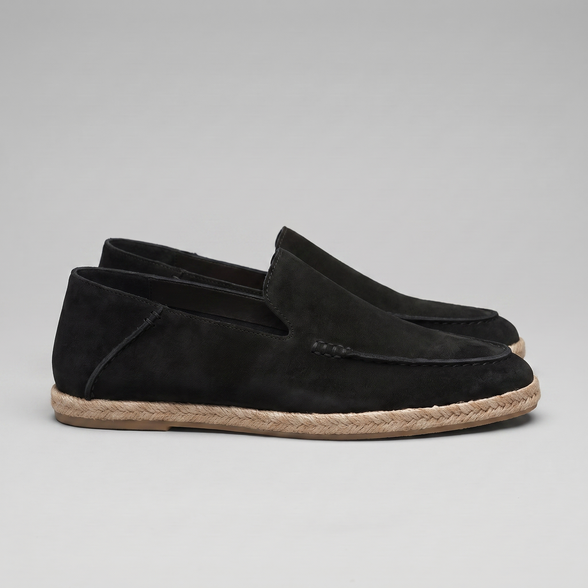 Men's Slip-On Espadrille Loafers with Jute Rope Sole