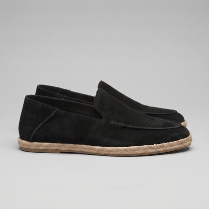 Men's Slip-On Espadrille Loafers with Jute Rope Sole