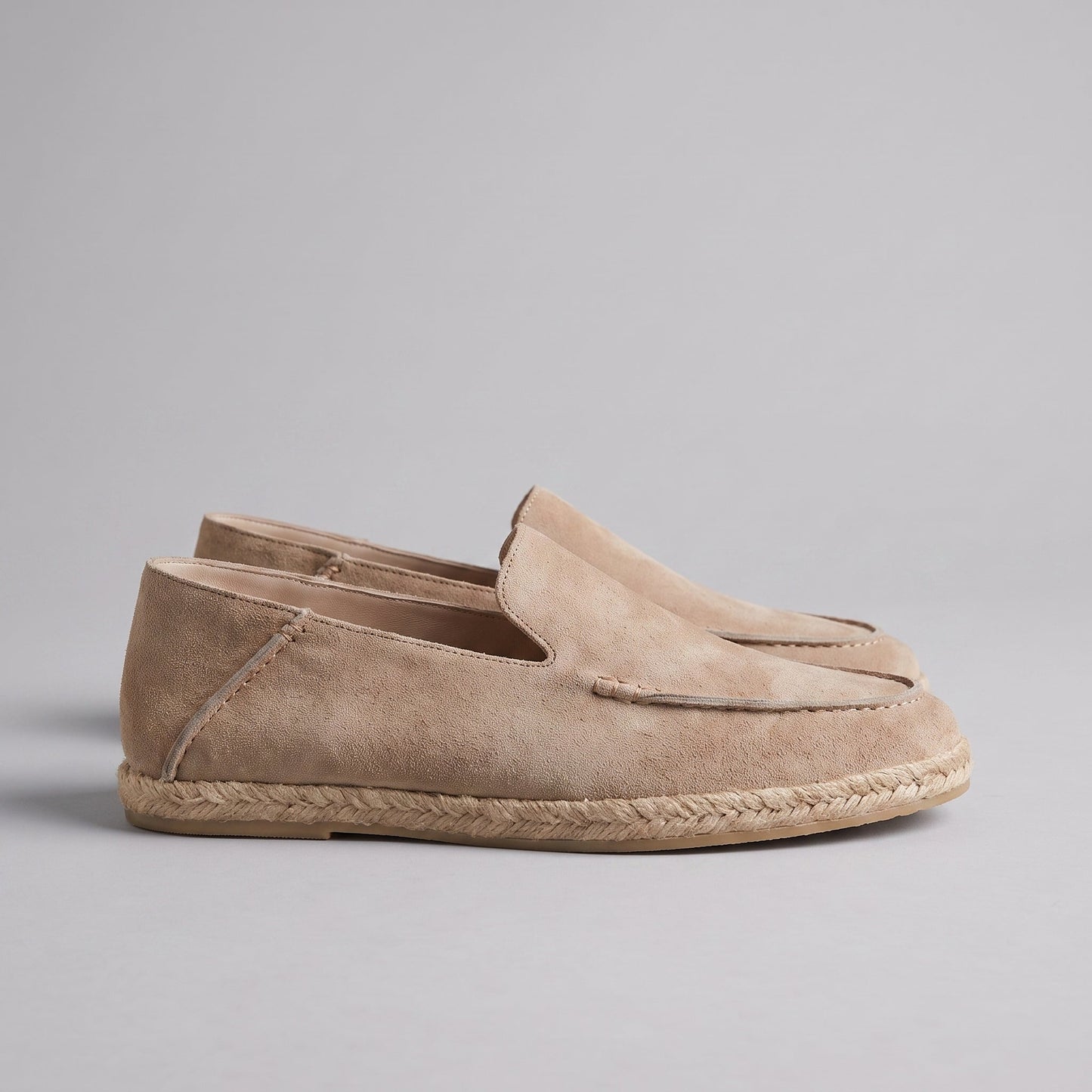 Men's Slip-On Espadrille Loafers with Jute Rope Sole