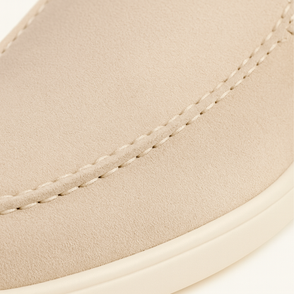 Men's Slip-On Loafers with Moc-Toe Stitching and Flatform Sole