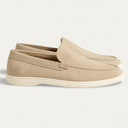 Men's Slip-On Loafers with Moc-Toe Stitching and Flatform Sole