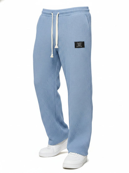 Men's Sweatpants Wide Leg Straight Fit with Drawstring Waist