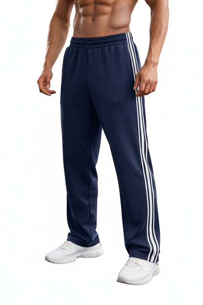 Men's Sweatpants with Side Stripes and Elasticated Waist for Training and Athleisure