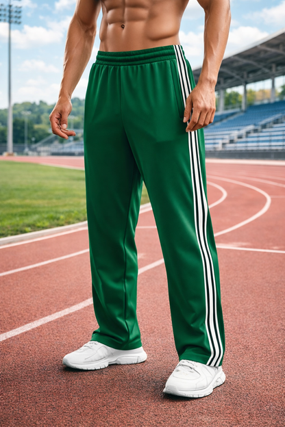 Men's Sweatpants with Side Stripes and Elasticated Waist for Training and Athleisure