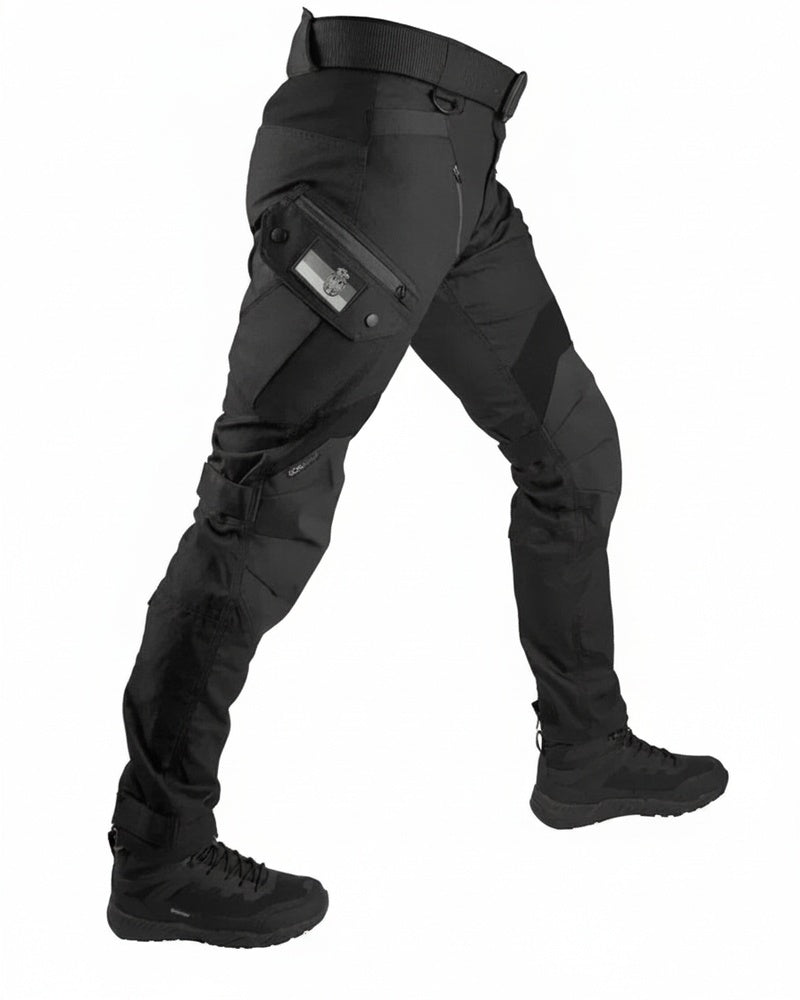 Men's Tactical Cargo Pants with Multi-Pocket Design and Slim Fit
