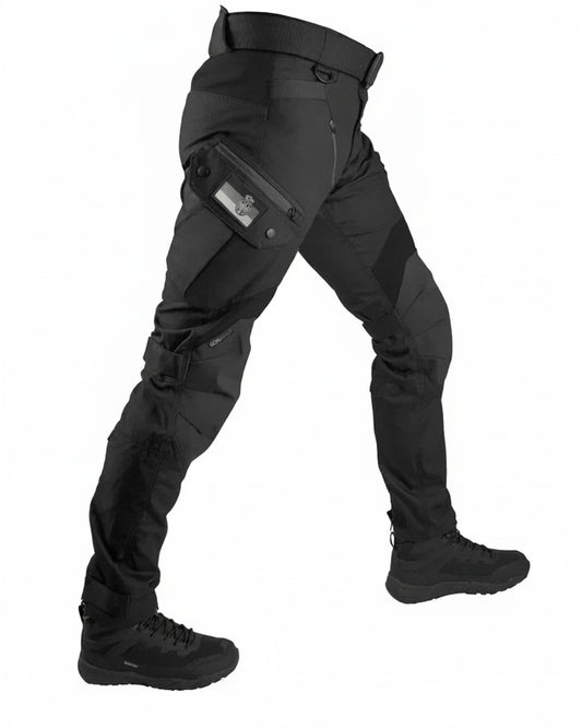 Men's Tactical Cargo Pants with Multi-Pocket Design and Slim Fit