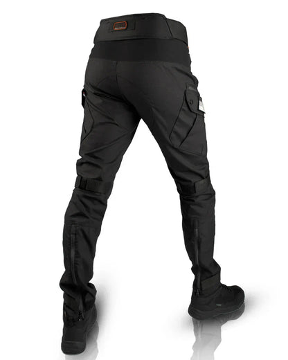 Men's Tactical Cargo Pants with Multi-Pocket Design and Slim Fit