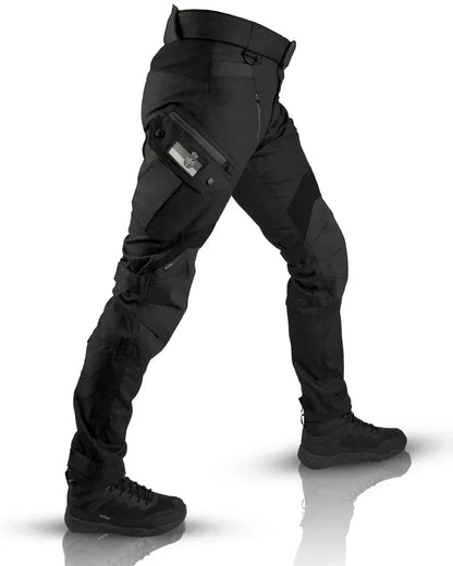 Men's Tactical Cargo Pants with Multi-Pocket Design and Slim Fit
