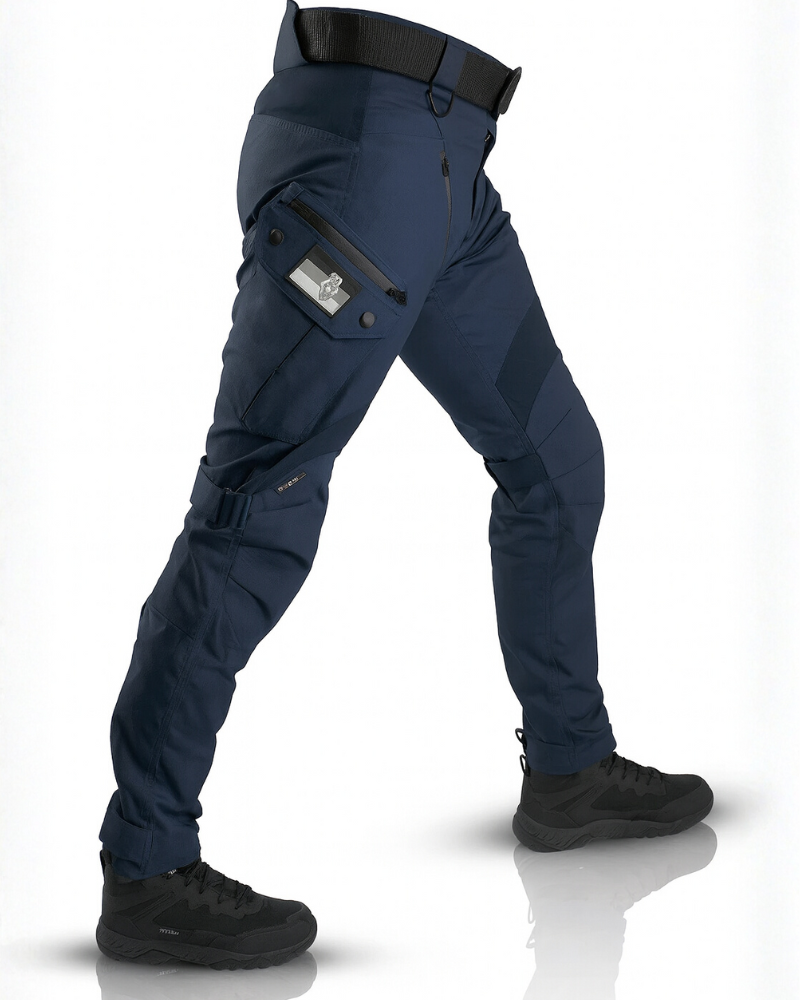 Men's Tactical Cargo Pants with Multi-Pocket Design and Slim Fit