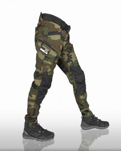 Men's Tactical Cargo Pants with Multi-Pocket Design and Slim Fit