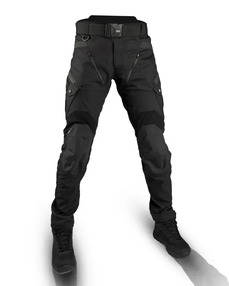 Men's Tactical Cargo Pants with Multi-Pocket Design and Slim Fit