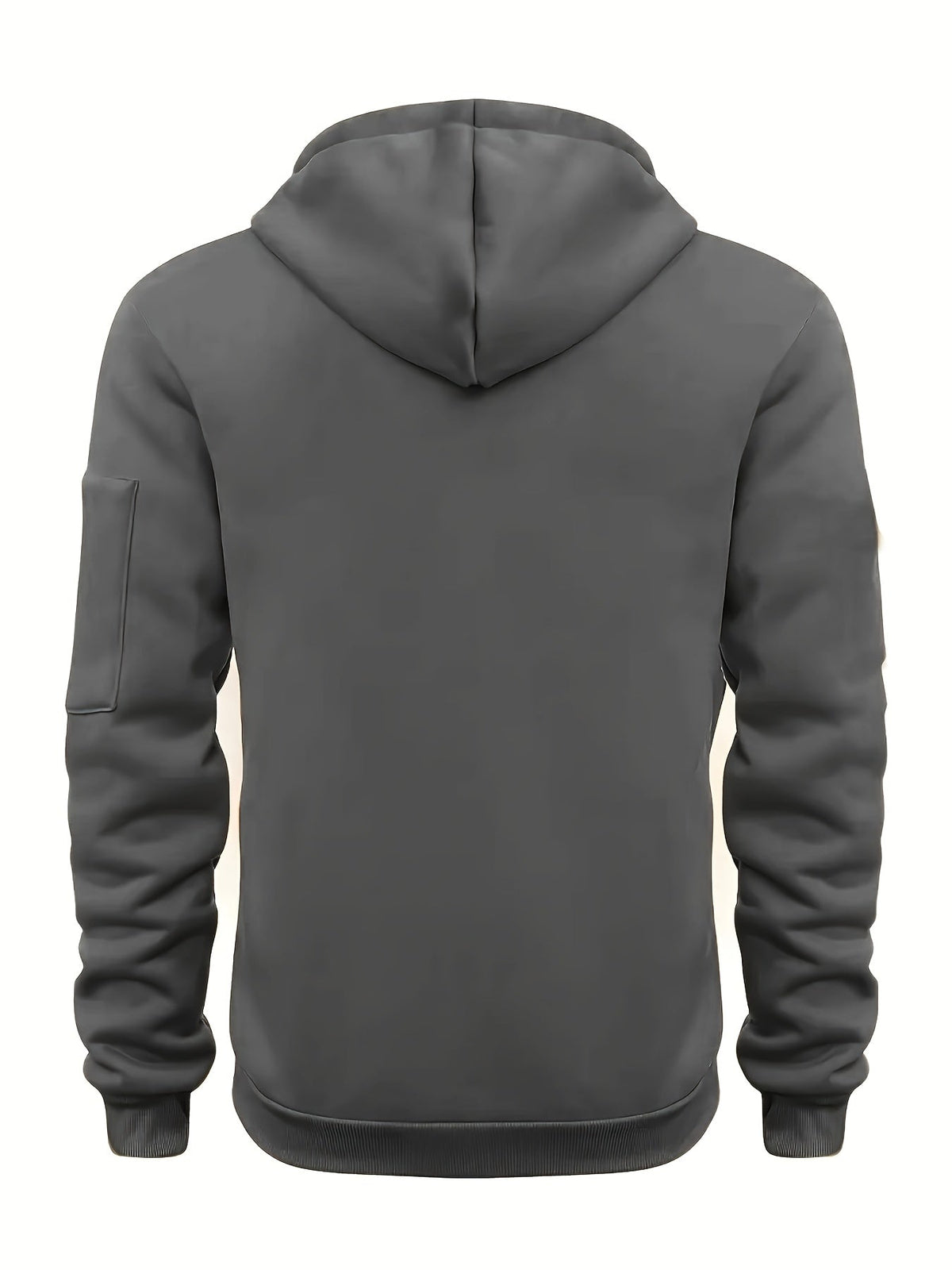 Men's Tracksuit Set with Hood and Cargo Joggers Half-Zip