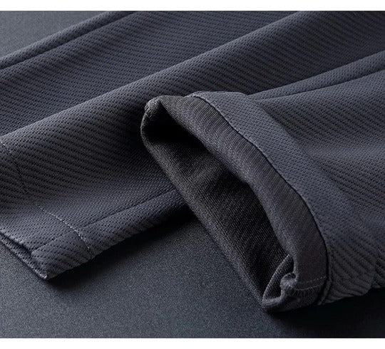 Men's Tracksuit Two-Piece Set with Stand Collar and Full Zip