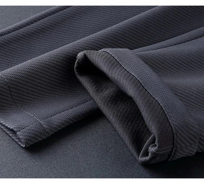 Men's Tracksuit Two-Piece Set with Stand Collar and Full Zip