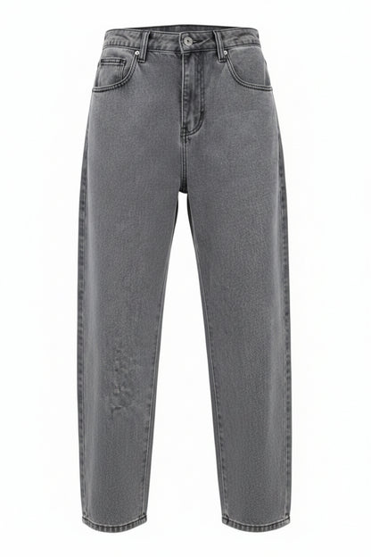 Men's Wide Leg Jeans with Straight Cut and Loose Fit
