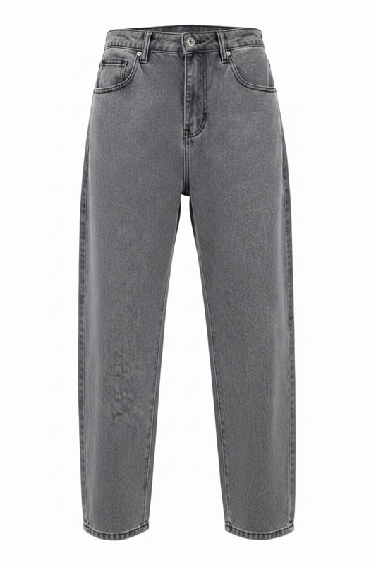Men's Wide Leg Jeans with Straight Cut and Loose Fit