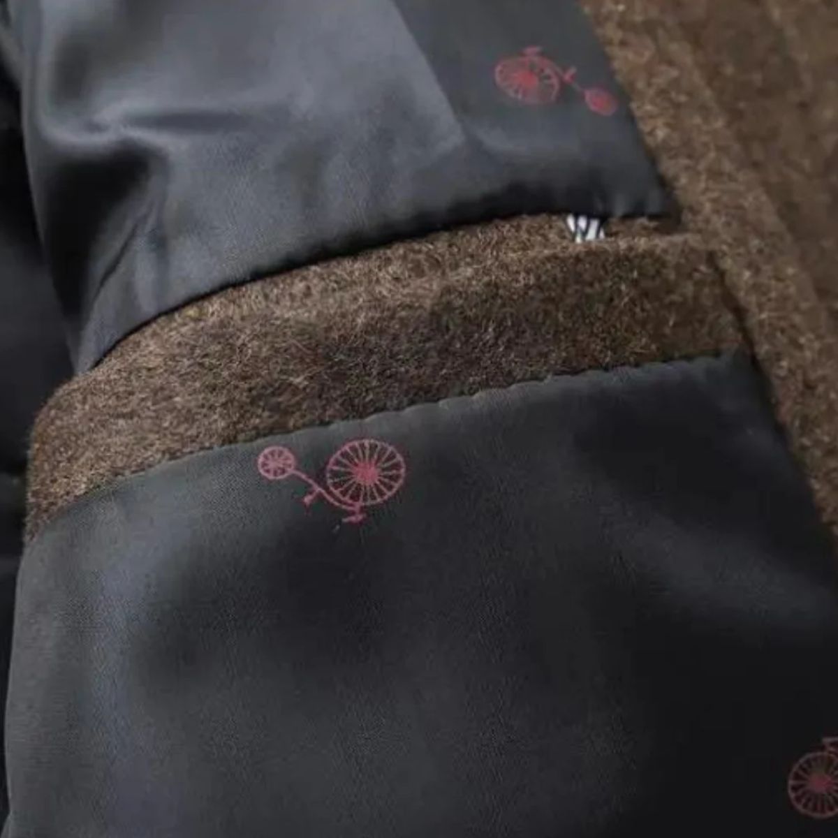Men's Winter Coat with Stand Collar and Button Closure