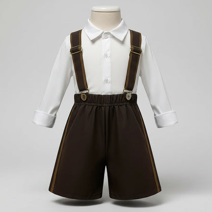 Unisex Oktoberfest Bavarian Costume Set with Lederhosen and Dirndl Dress