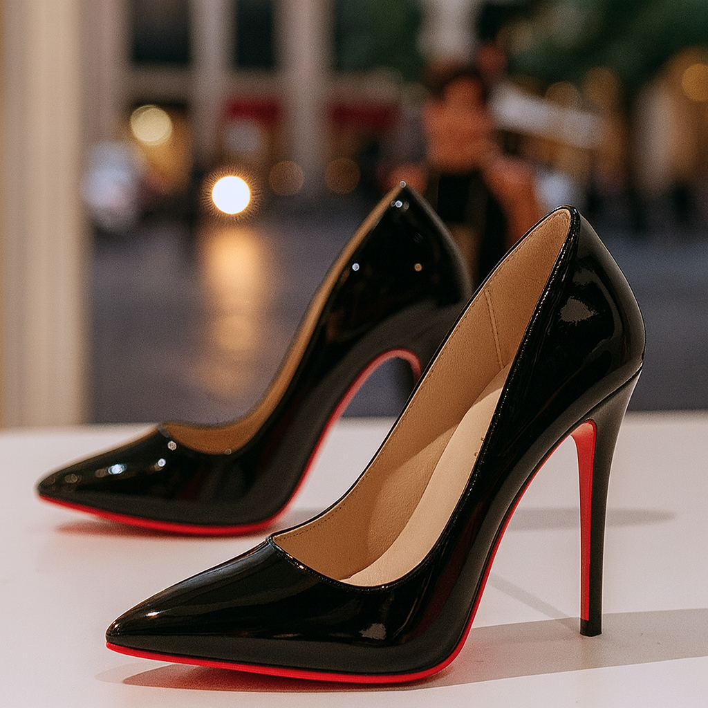 Women's Pointed-Toe Stiletto Heels with Red Sole